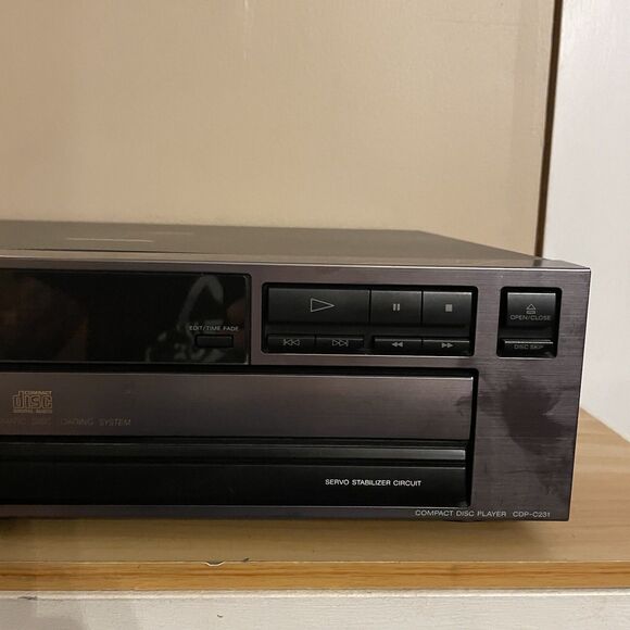 Sony CDP-C231 Compact Disc Player For Rack Stereo Component Untested - Picture 4 of 7